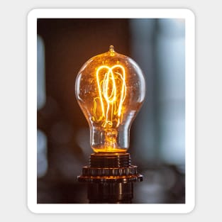 Edison's Light Bulb, or a bright idea!! Sticker